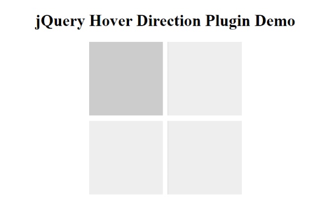 Direction Aware Mouse Hover Animation Plugin - jquery-hoverdirection |  jQuery Post
